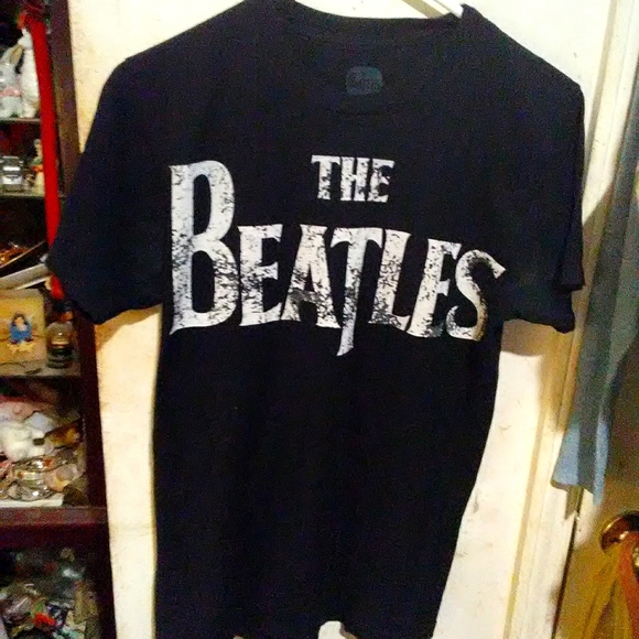 The Beatles Tops - Beatles logo T-shirt EUC licensed product